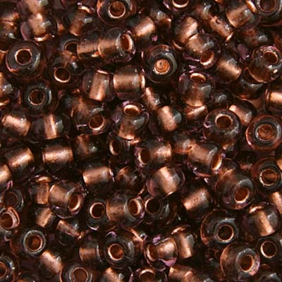 Czech Seed Beads - 6/0 - Copper Lined Amethyst (22g)