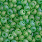 Czech Seed Beads - 6/0 - Matte Light Green AB (22g)