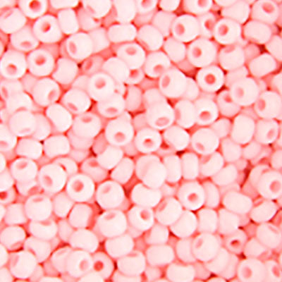 Czech Seed Beads - 6/0 - Chalk Light Pink Solgel (22g)