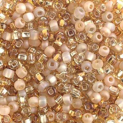 Czech Seed Beads - 6/0 - Multi Topaz (22g)
