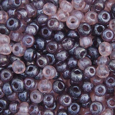 Czech Seed Beads - 6/0 - Luster Lilac Mix (22g)