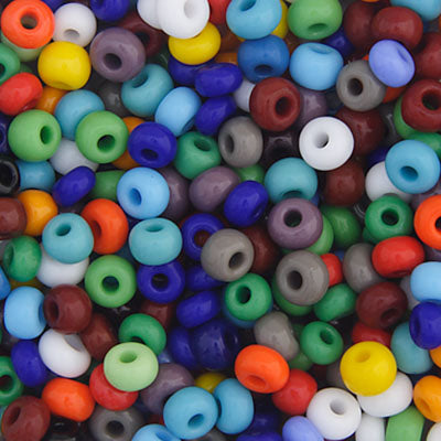 Czech Seed Beads - 6/0 - Opaque Multi Mix (22g)