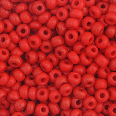 Czech Seed Beads - 6/0 - Opaque Light Red (22g)