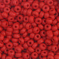 Czech Seed Beads - 6/0 - Opaque Medium Red (22g)