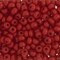 Czech Seed Beads - 6/0 - Opaque Medium Dark Red (22g)