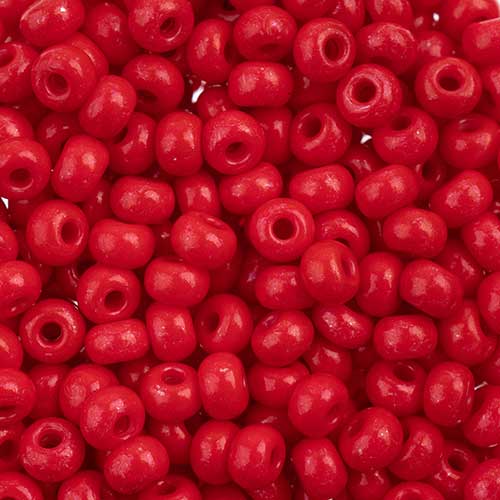 Czech Seed Beads - 6/0 - Terra Intensive Red (22g)