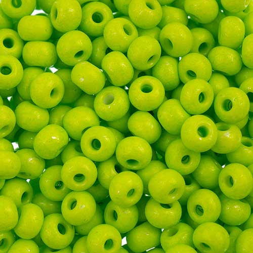 Czech Seed Beads - 6/0 - Terra Intensive Light Green (22g)