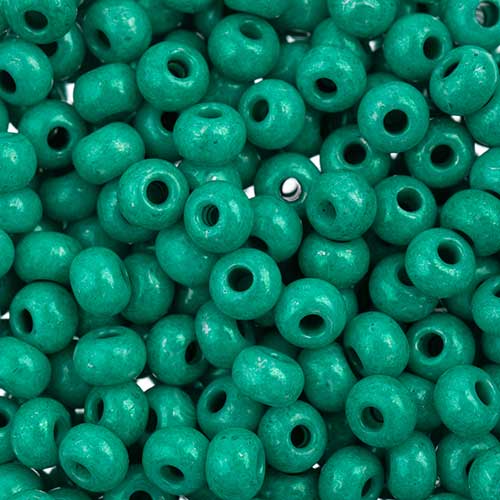 Czech Seed Beads - 6/0 - Terra Intensive Dark Green (22g)