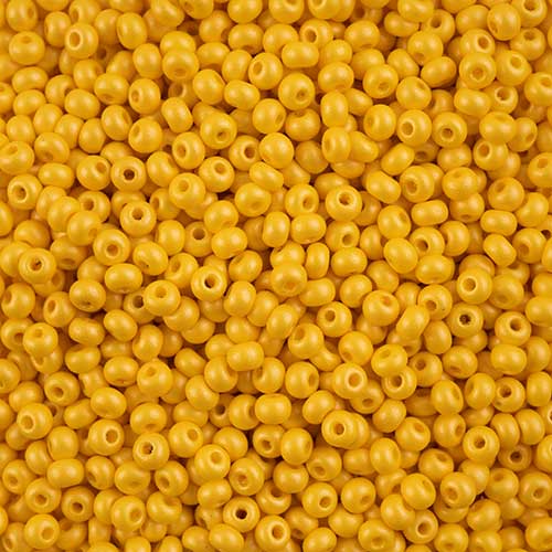 Czech Seed Beads - 6/0 - Permalux Dark Yellow (Tube)