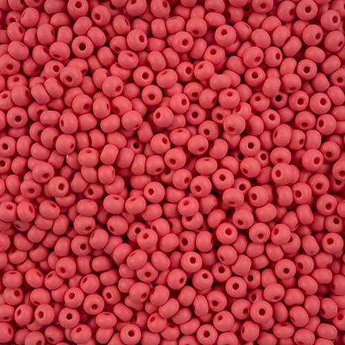 Czech Seed Beads - 6/0 - Permalux Red Matte (Tube)