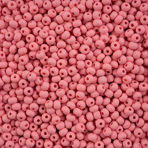 Czech Seed Beads - 6/0 - Permalux Pink Matte (Tube)