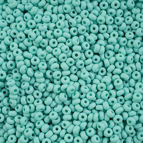 Czech Seed Beads - 6/0 - Permalux Mint Matte (Tube)