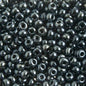Czech Seed Beads - 8/0 - Metallic Gunmetal (22g)