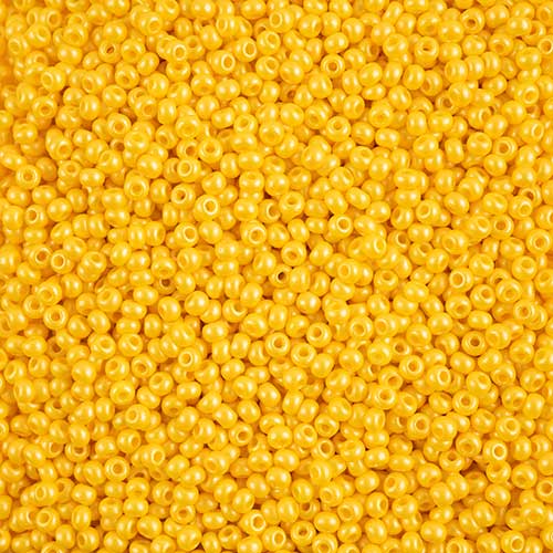 Czech Seed Beads - 8/0 - Permalux Dark Yellow (22g)