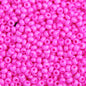 Czech Seed Beads - 10/0 - Opaque Dyed Hot Pink (22g)