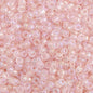 Czech Seed Beads - 10/0 - Transparent Light Pink Rainbow (22g)