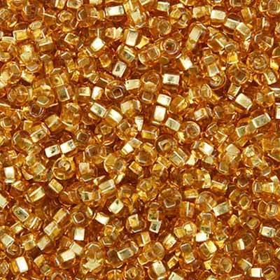 Czech Seed Beads - 10/0 - Silver Lined Gold (22g)