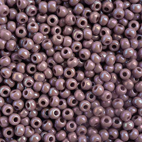 Czech Seed Beads - 10/0 - Opaque Mauve AB (22g)