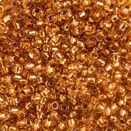 Czech Seed Beads - 10/0 - Topaz/Copper Line (22g)
