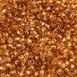 Czech Seed Beads - 10/0 - Topaz/Copper Line (22g)