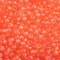 Czech Seed Beads - 10/0 - Transparent Salmon Pink Rainbow AB (22g)