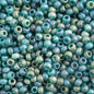 Czech Seed Beads - 10/0 - Dark Green Transparent Matte AB (22g)