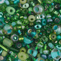 Czech Seed Beads - 10/0 - Assorted 10/0 Green (22g)