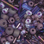 Czech Seed Beads - 10/0 - Assorted 10/0 Purple (22g)