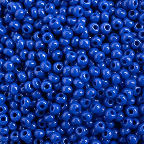 Czech Seed Beads - 10/0 - Opaque Royal Blue (22g)