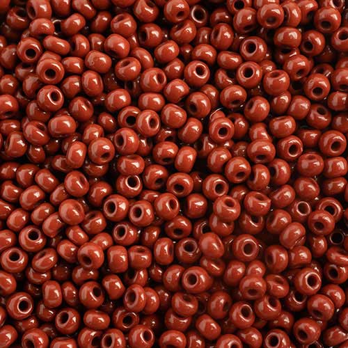 Czech Seed Beads - 10/0 - Opaque Light Brown (22g)
