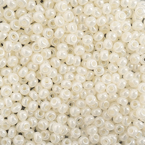 Czech Seed Beads - 10/0 - Opaque Ceylon Pearl (22g)