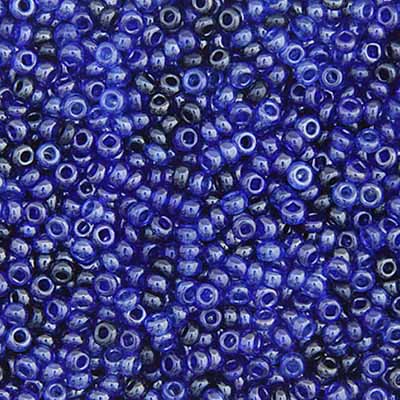 Czech Seed Beads - 10/0 - Luster Blue/Sapphire Mix (22g)