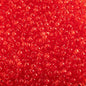 Czech Seed Beads - 10/0 - Transparent Light Red (22g)
