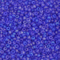 Czech Seed Beads - 10/0 - Transparent AB Matte Blue (22g)