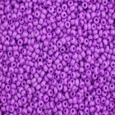Czech Seed Beads - 10/0 - Opaque Dyed Lilac (22g)