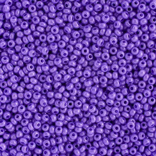 Czech Seed Beads - 10/0 - Opaque Dyed Dark Violet (22g)