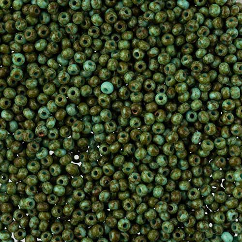 Czech Seed Beads - 10/0 - Turquoise Travertine (22g)