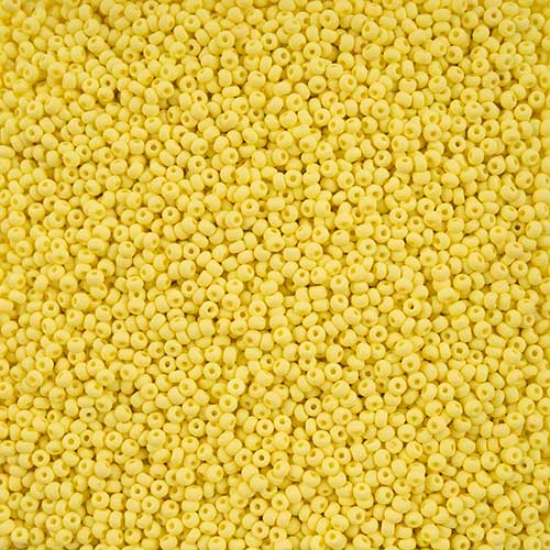 Czech Seed Beads - 10/0 - Permalux Light Yellow Matte (22g)