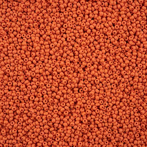 Czech Seed Beads - 10/0 - Permalux Orange Matte (22g)