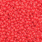 Czech Seed Beads - 10/0 - Opaque Medium Red (hank)