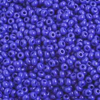 Czech Seed Beads - 10/0 - Opaque Royal Blue (hank)