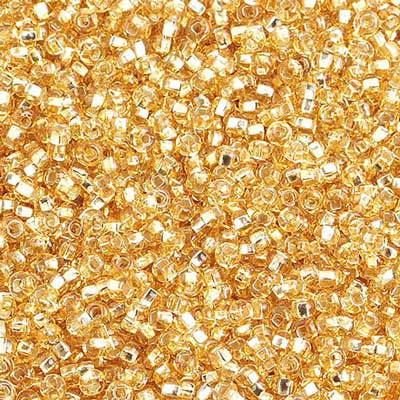 Czech Seed Beads - 10/0 - Silver lined Light Gold (hank)