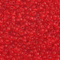 Czech Seed Beads - 10/0 - Transparent Light Red (hank)