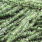 Czech Seed Beads - 10/0 - Colour Lined Crystal/Dark Olive[Terra] (hank)