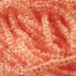 Czech Seed Beads - 10/0 - Colour Lined Crystal/Peach [Terra] (hank)