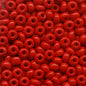 Czech Seed Beads - 8/0 - Opaque Medium Red (20g)
