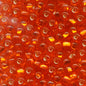 Czech Seed Beads - 8/0 - Silver Lined Orange (20g)