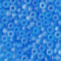 Czech Seed Beads - 8/0 - Transparent Aqua Matte AB (20g)