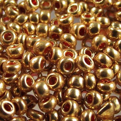 Czech Seed Beads - 8/0 - Metallic Gold [Terra] (20g)