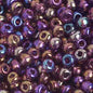 Czech Seed Beads - 6/0 - Transparent Dark Amethyst AB (20g)